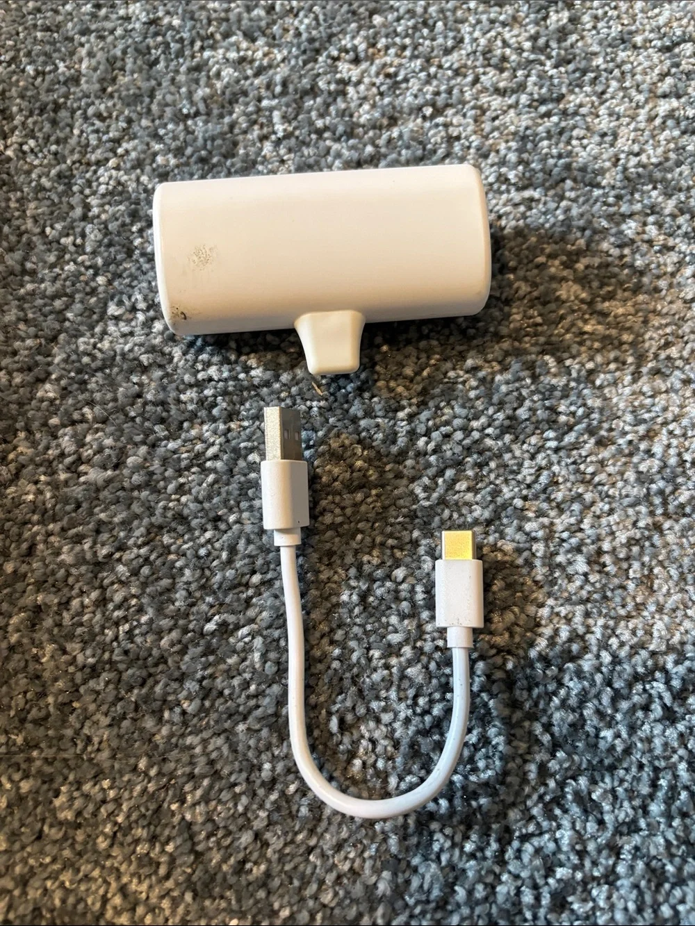 White Portable Mobile Adapter with USB-C